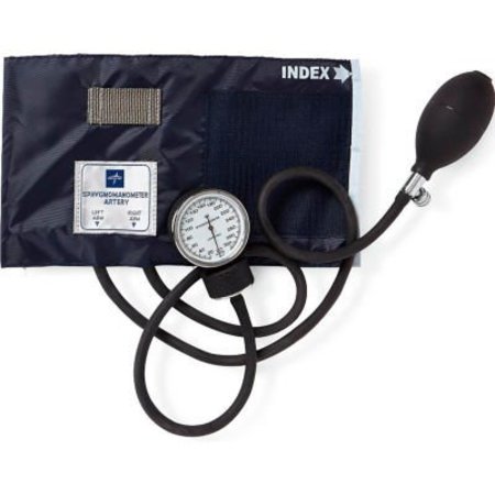 MEDLINE INDUSTRIES, INC Medline MDS9380 Handheld Aneroid Sphygmomanometer, Adult Cuff, Blue MDS9380